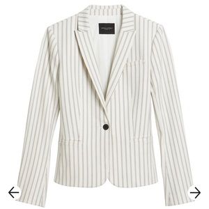 Banana Republic Women White Blazer Suit Jacket